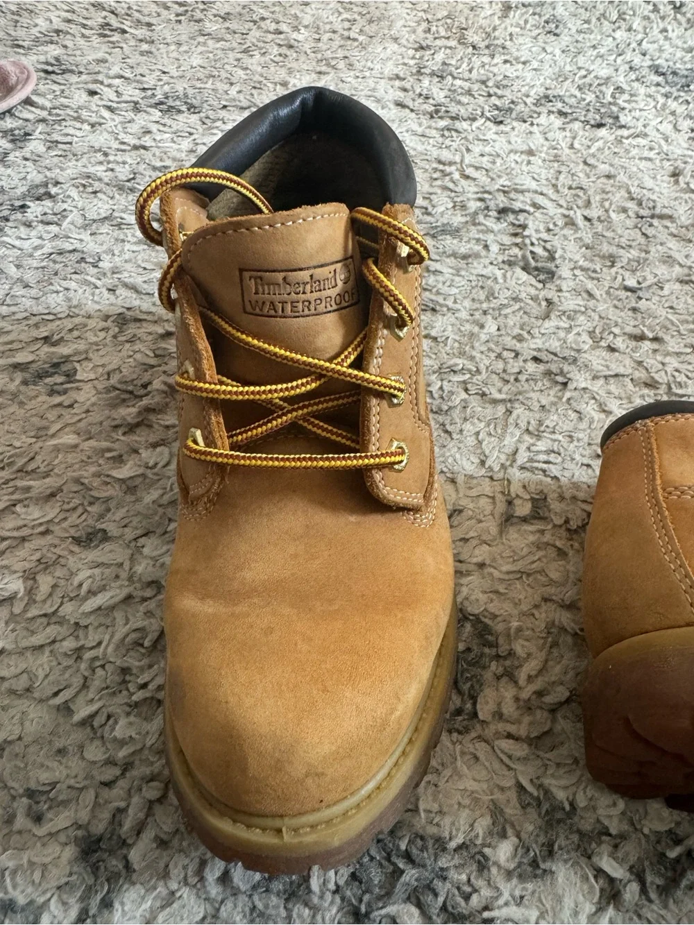 Timberland Wheat Nubuck Men’s Lace-Up Work Boots